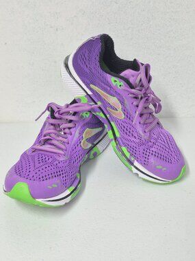 NEWTON Gravity 6 Women's Size 6 Running Shoes Purple Green Neon W000419